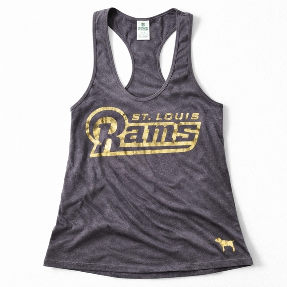 Victoria's Secret Tops - PINK Victoria’s Secret Vintage St Louis Rams NFL Racerback Tank Womens Large